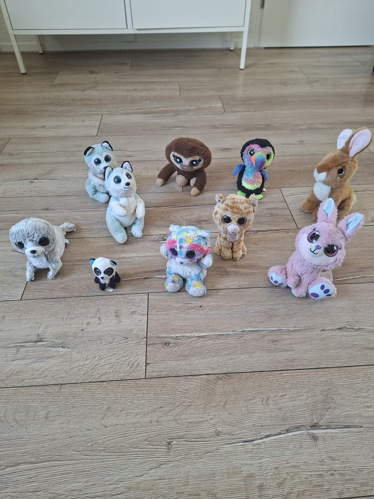 Leuke Ty collectie knuffels, Pinguïn, Gebruikt, Ophalen of Verzenden, Meerkleurig
