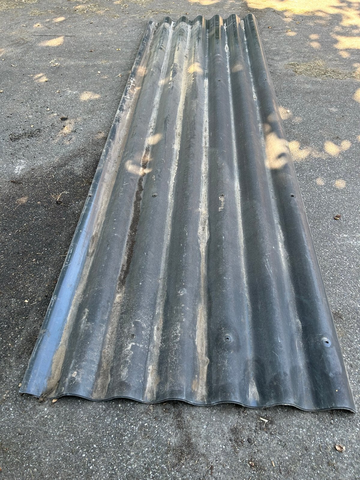 Gebruikte golfplaten voor dakbedekking - 4 meter lang, Ophalen, Kunststof, Golfplaat, Grijs