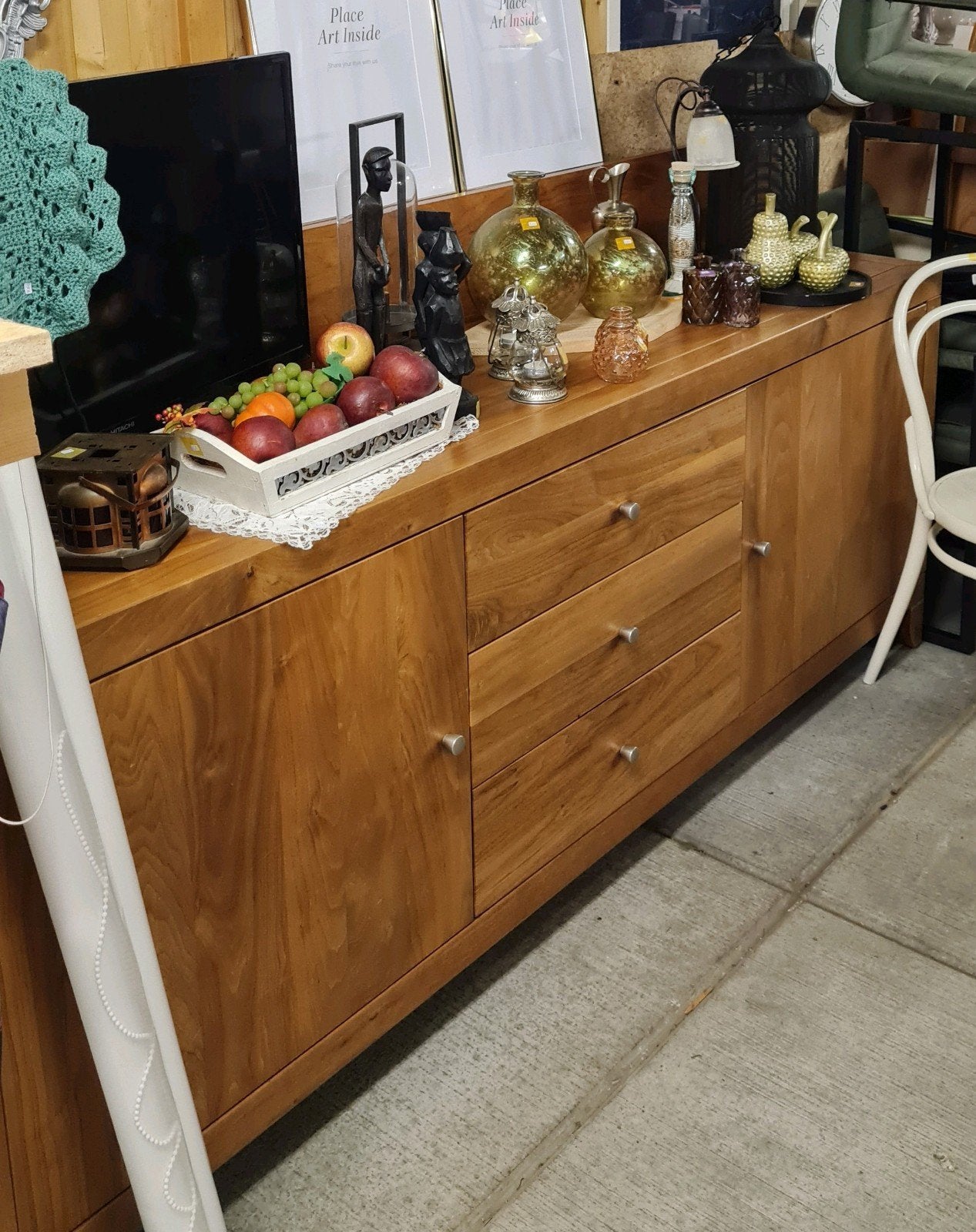 Modern houten dressoir - Stijlvol en functioneel, Ophalen, Gebruikt, 150 tot 200 cm, Modern