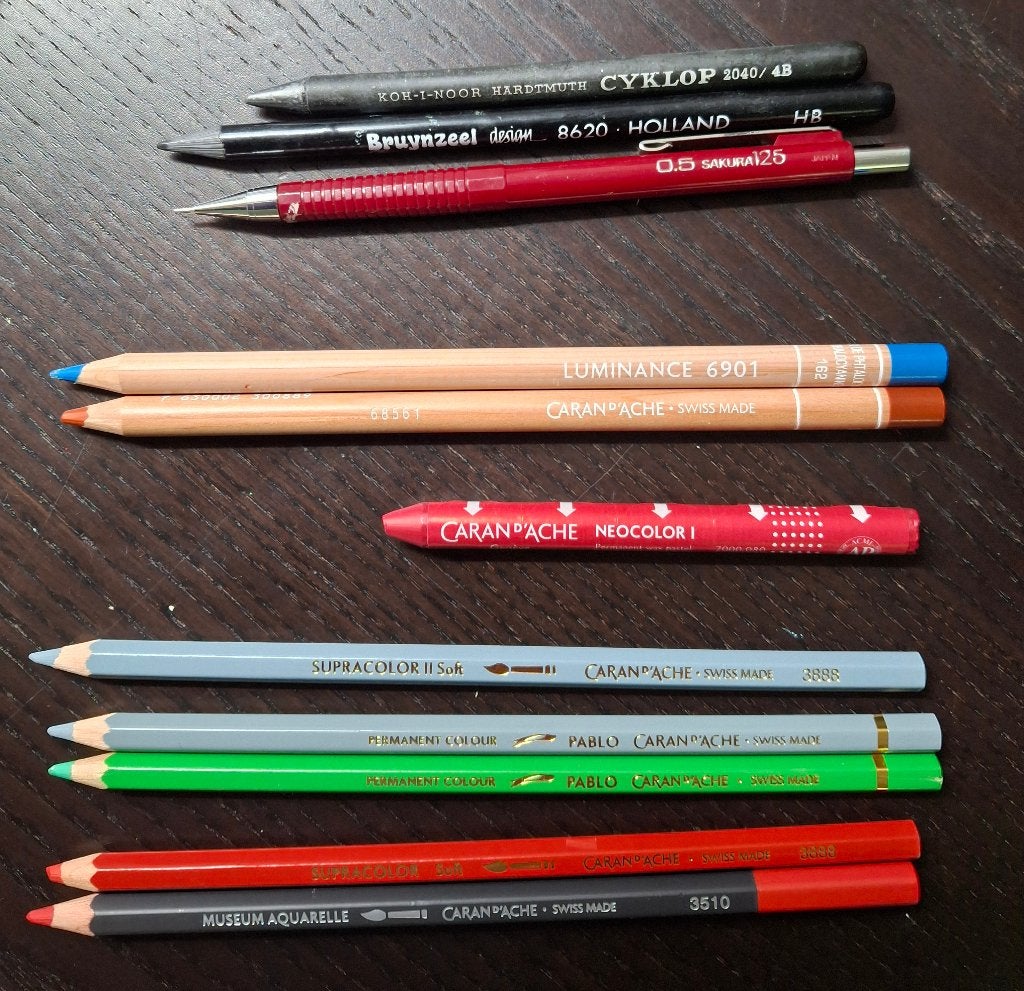 Verschillende (vul)potloden, necolor, gummen, Ophalen of Verzenden, Zo goed als nieuw, Potlood of Stift