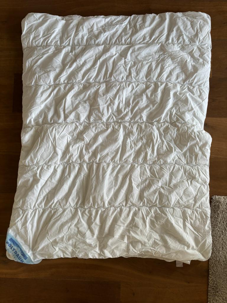 Keurig vierseizoenendekbed 120x150 cm (Polydaun Joepie), Jongetje of Meisje, Wit, Ophalen of Verzenden, Deken of Dekbed