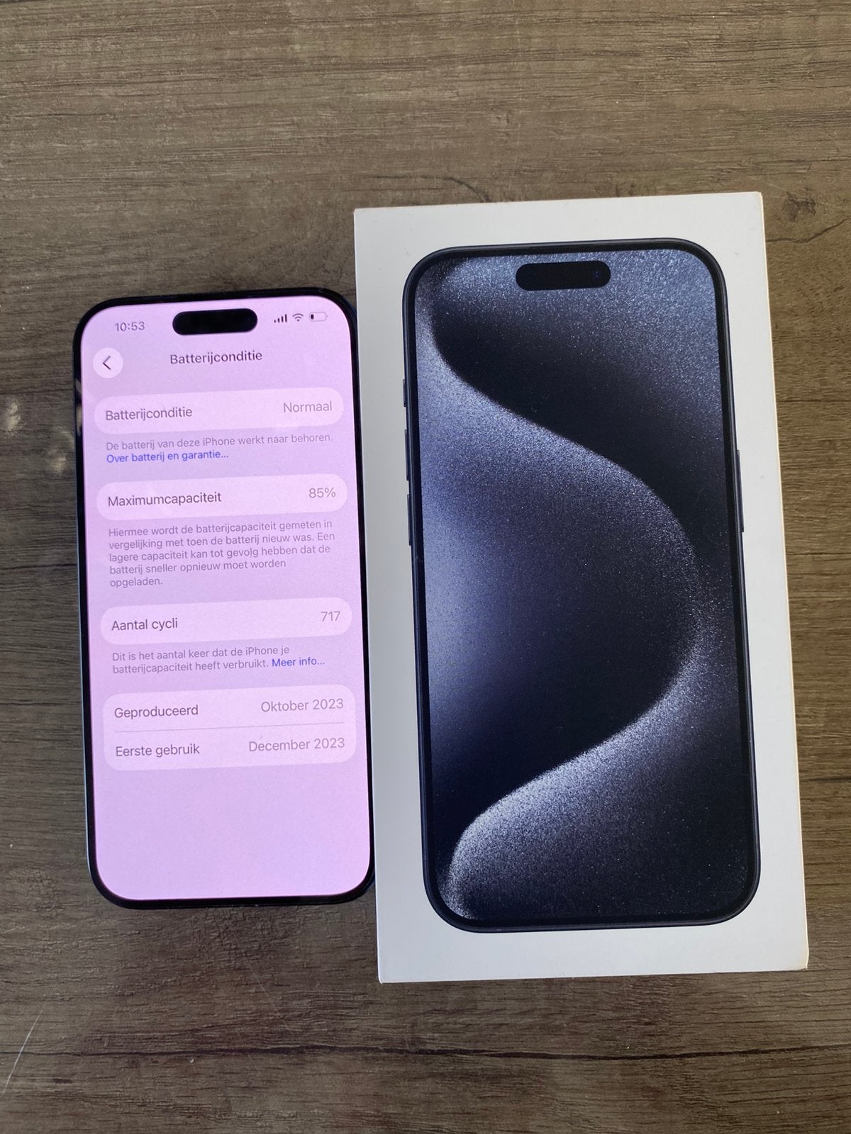 Apple Iphone 15 Pro, Telecommunicatie, Mobiele telefoons | Apple iPhone, 128 GB, Blauw, Ophalen of Verzenden, Zo goed als nieuw
