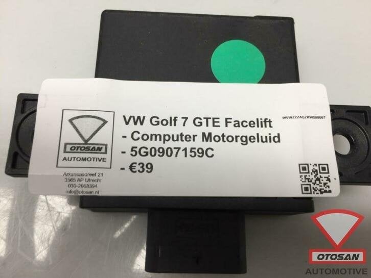 vw golf 7 gte facelift computer motorgeluid 5g0907159c, Gebruikt, Volkswagen, Volkswagen AG, Berliner Ring 2
38440  Wolfsburg, DE