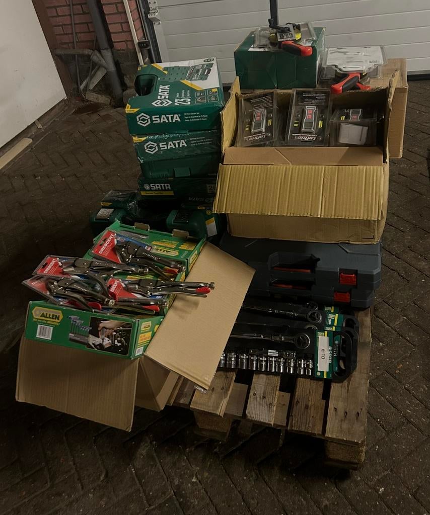 Partij gereedschap, Ophalen, Nieuw
