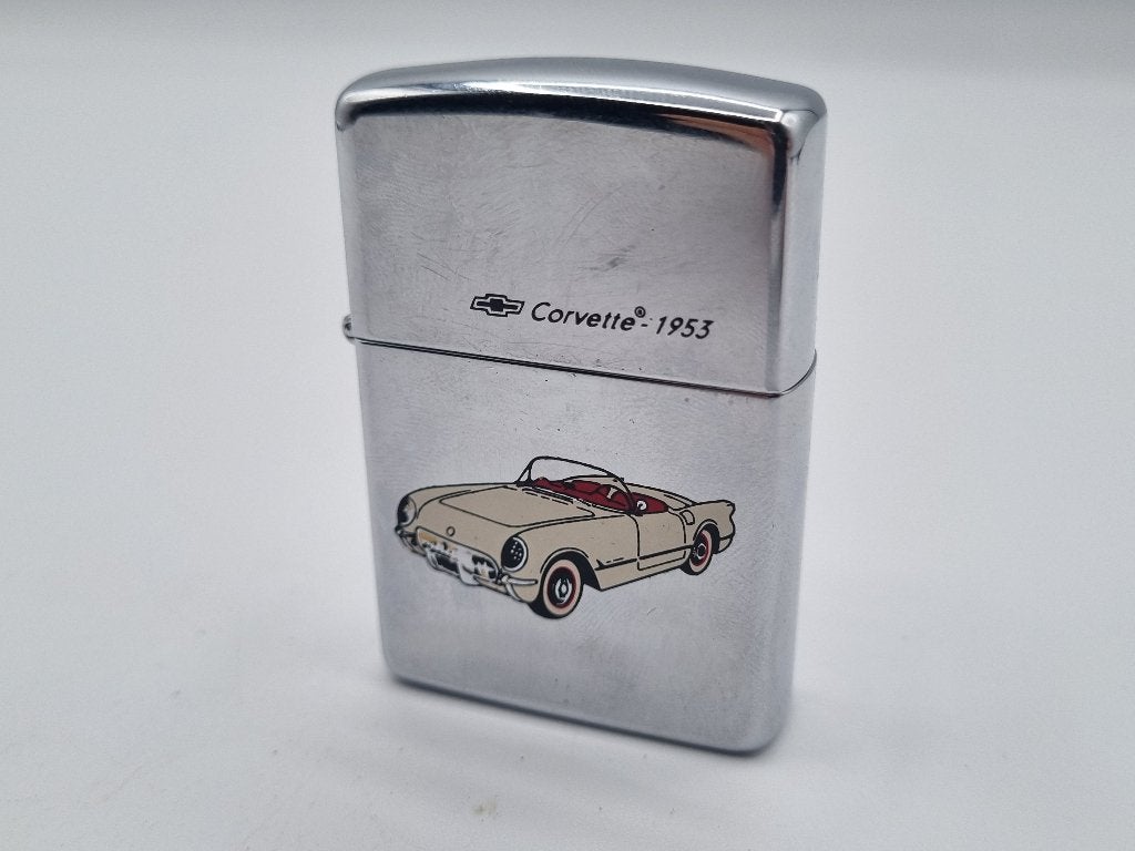 Zippo Chevrolet Corvette 1953 Aansteker Uit 1993, Verzenden, Gebruikt, Aansteker