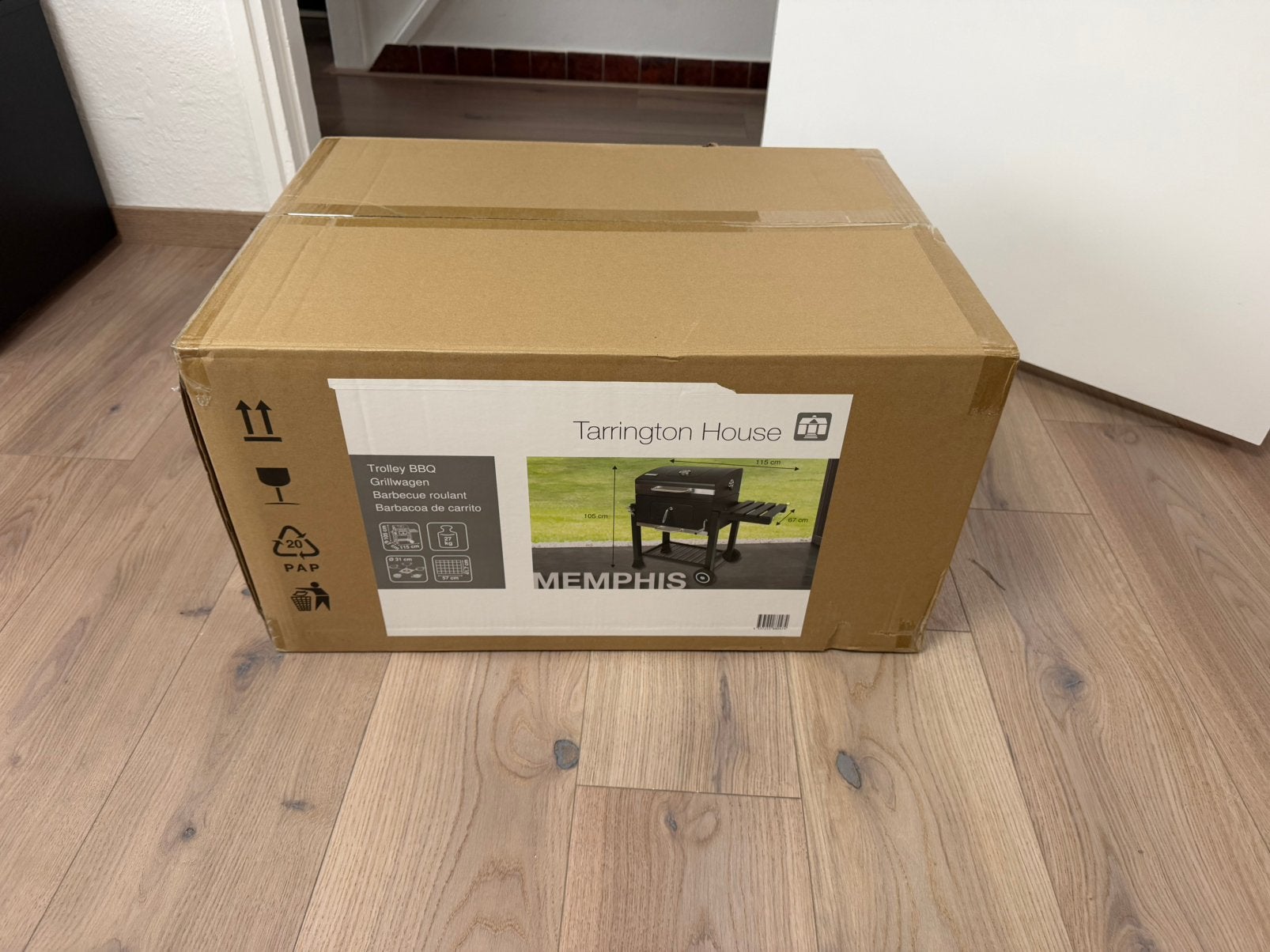 houtskool barbecue nieuw in doos met bon  27kilo, Tuin en Terras, Houtskoolbarbecues, Ophalen of Verzenden, Nieuw