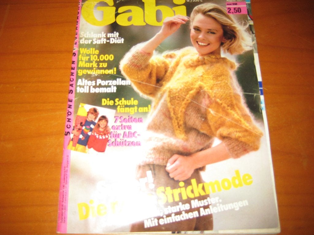Gabi, 8/84: Die neue Strickmode, Ophalen of Verzenden, Zo goed als nieuw