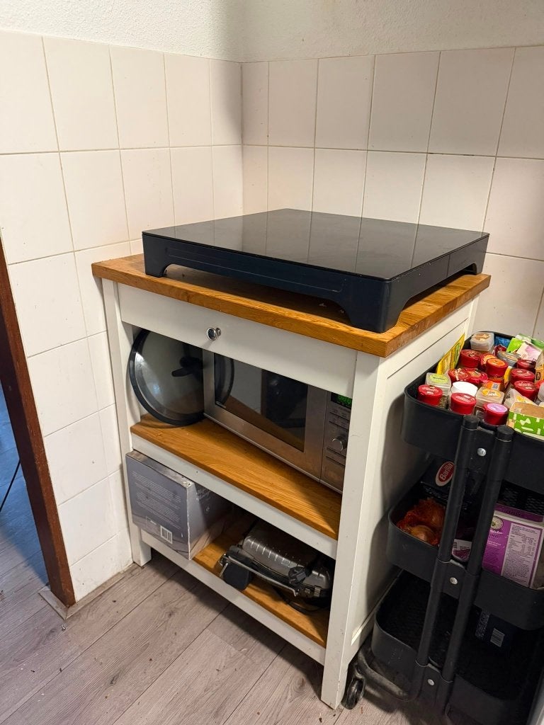Gratis, IKEA keukenblok, Huis en Inrichting, Keuken | Keukenelementen, Ophalen, Gebruikt, Wit, 50 tot 100 cm