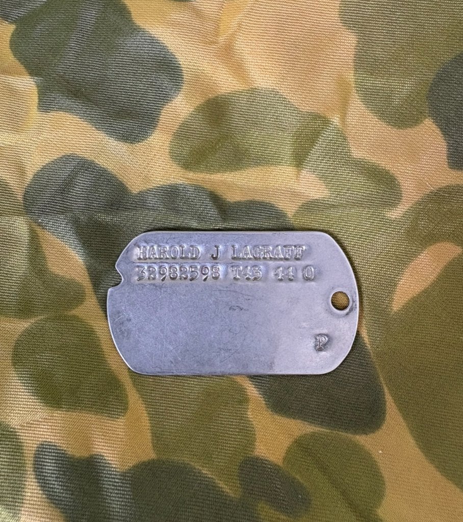 Tweede wereldoorlog US Dogtag Harold J Lagraff, Verzamelen, Militaria | Tweede Wereldoorlog, Ophalen of Verzenden, Landmacht, Amerika