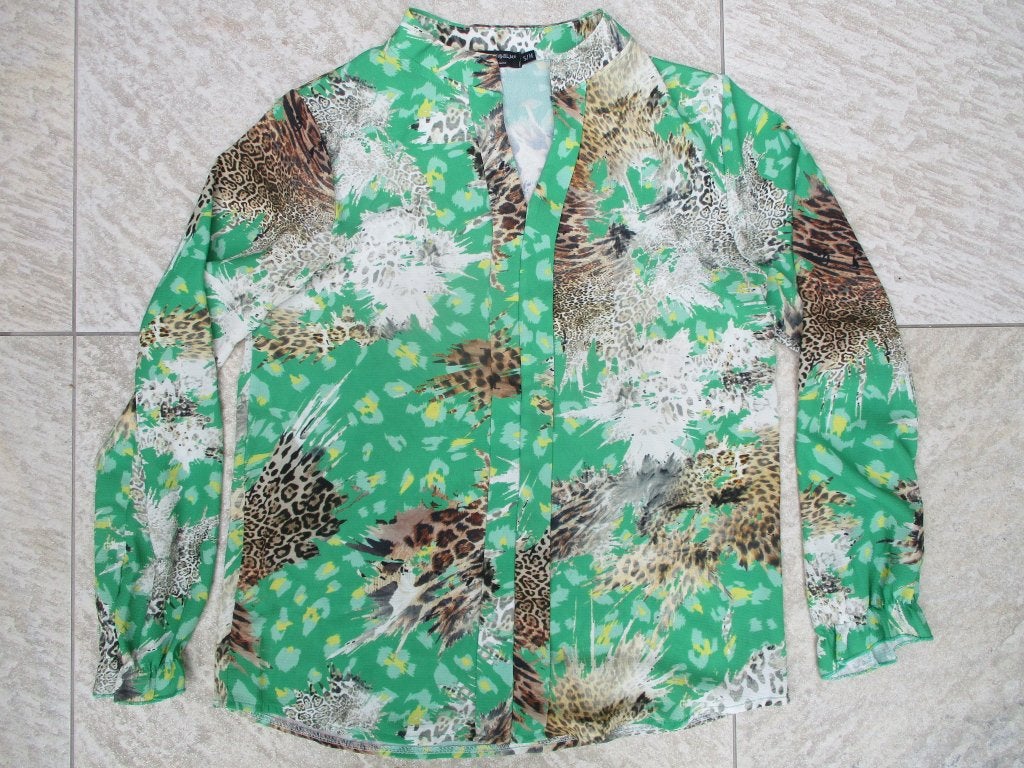 Musthaves by Elja blouse groen maat S/M = 36 / 38, Musthaves by Elja, Ophalen of Verzenden, Zo goed als nieuw, Maat 36 (S)