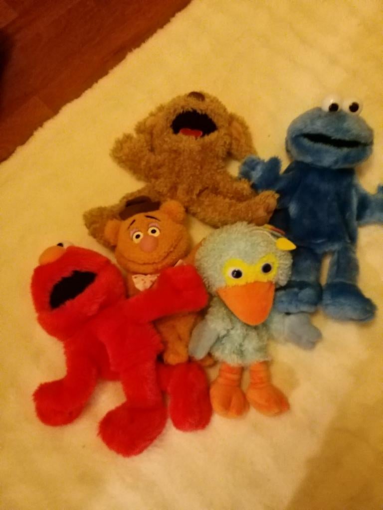 Sesamstraat handpoppen/poppenkast zgan, Ophalen of Verzenden, Zo goed als nieuw, Overige typen