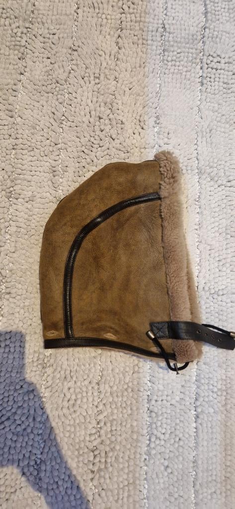 Bruine PME LEGEND pilotenmuts met schapenvacht, Ophalen of Verzenden, Zo goed als nieuw, One size fits all, Pme Legend