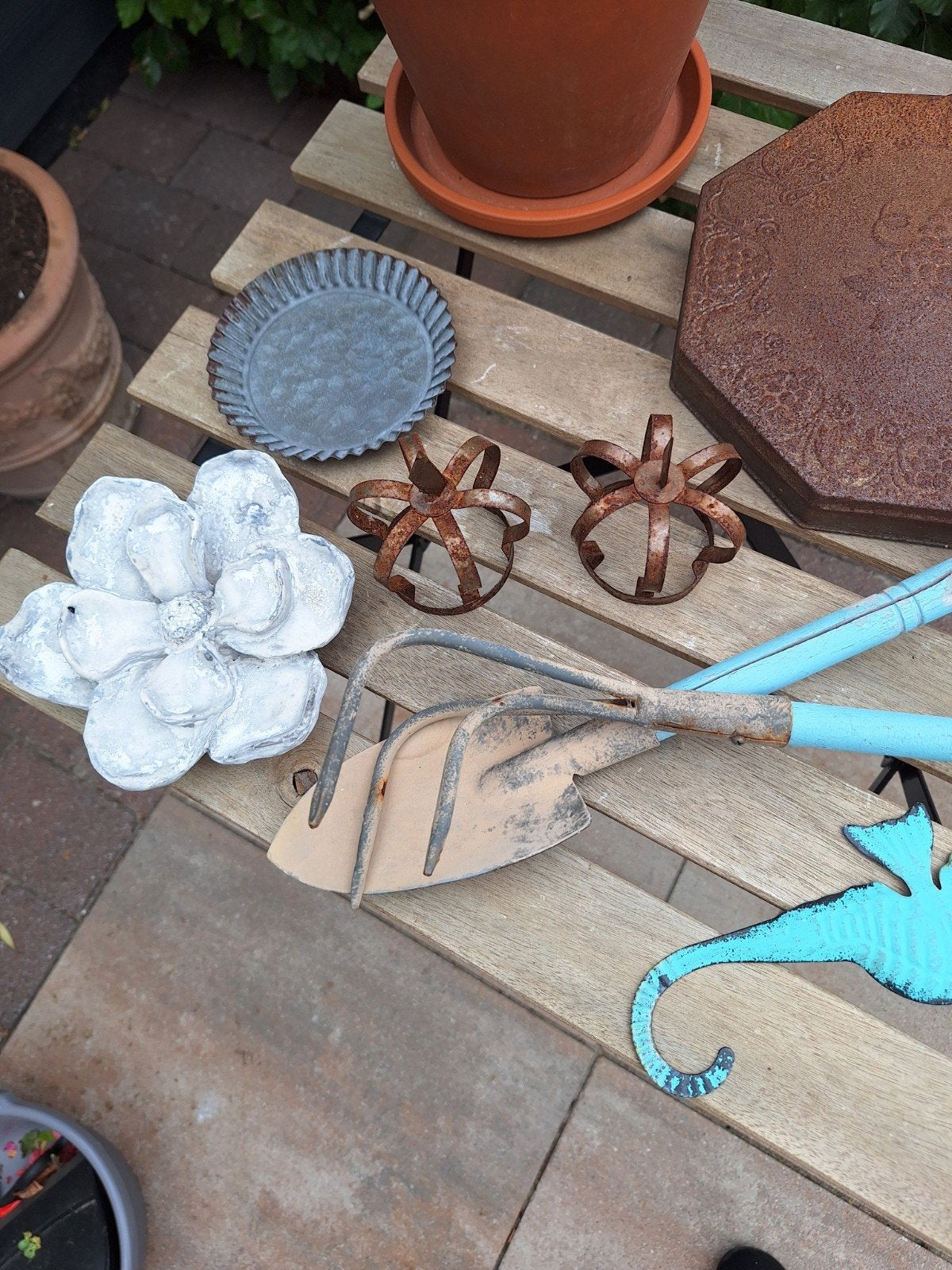 Brocante Tuin Decoratie ** Mimosa **, Tuin en Terras, Ophalen of Verzenden, Gebruikt