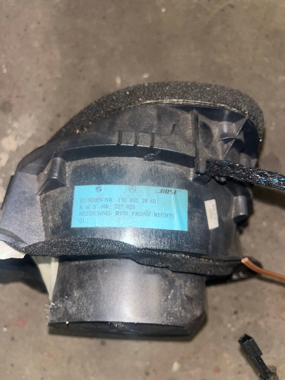 Bose Speaker Mercedes R170 Voor Rechts en links, Ophalen of Verzenden, Gebruikt