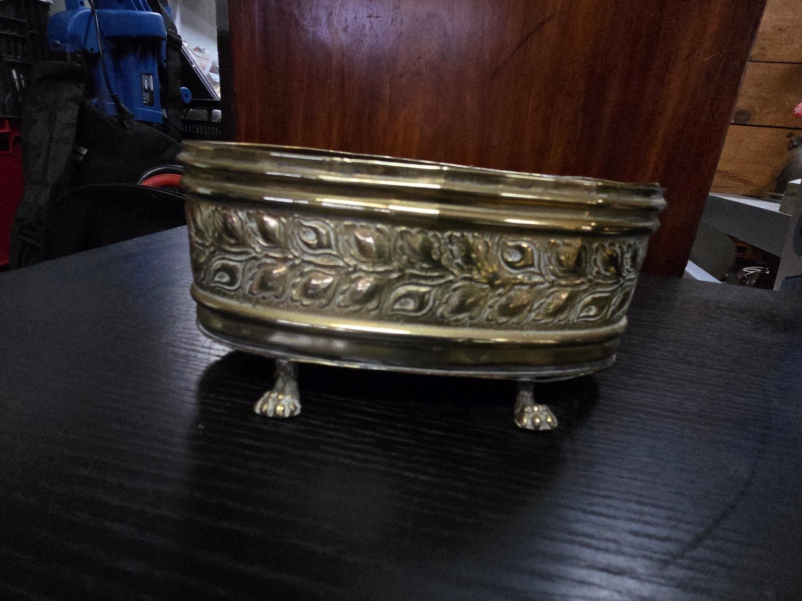 Decoratieve Koperen Schaal met Voetjes, Antiek en Kunst, Antiek | Koper en Brons, Ophalen of Verzenden, Koper