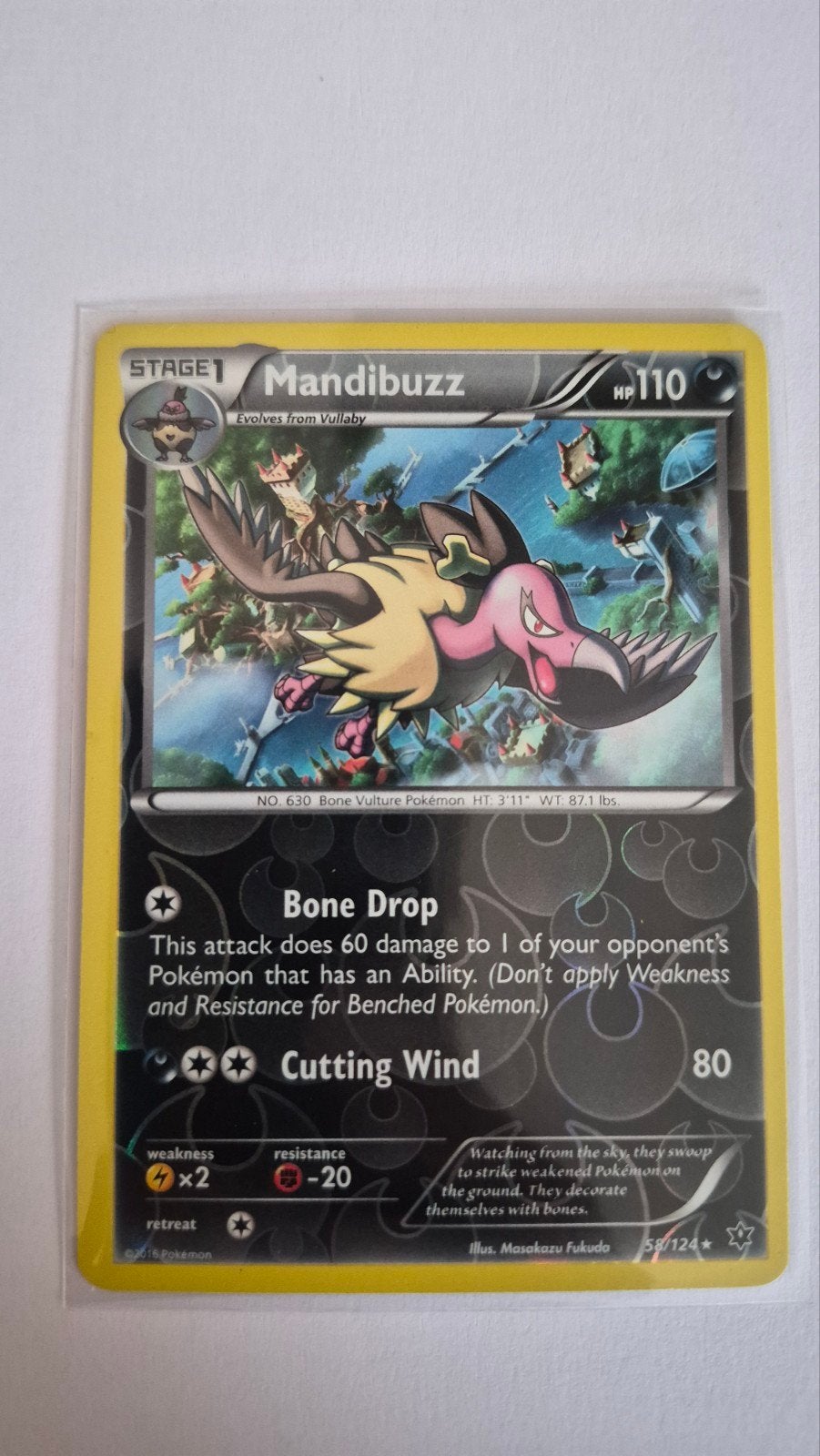 Mandibuzz 58/124 – XY Fates Collide, Verzenden, Zo goed als nieuw, Losse kaart