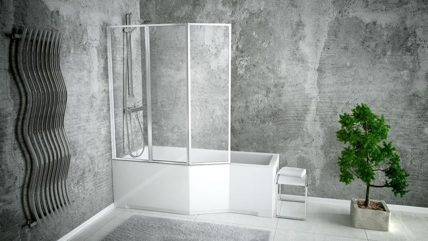 BADSCHERM 130x140 cm inklapbaar, Huis en Inrichting, Ophalen, Nieuw, Overige kleuren