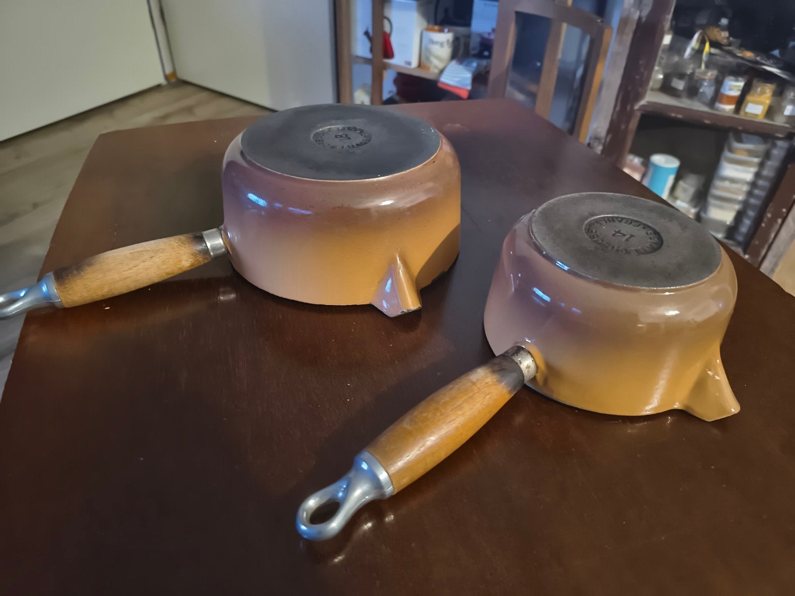 Steelpannetje vintage Le Creuset, Ophalen of Verzenden, Gebruikt, Overige materialen