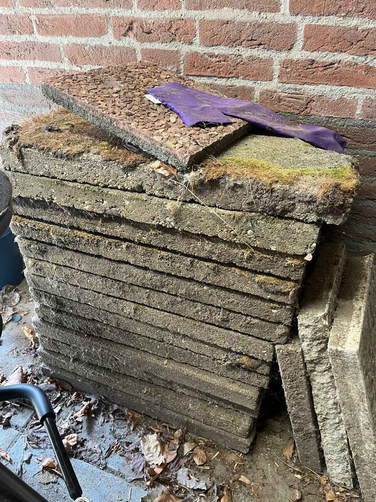 Gratis tegels, Ophalen, Zo goed als nieuw, Beton, Terrastegels