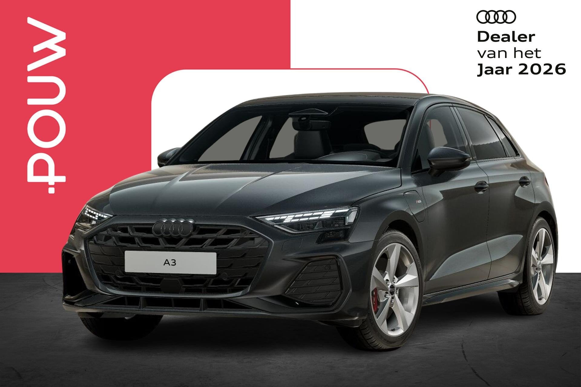 Audi A3 Sportback 45 TFSI e 272pk S Edition Competition | Co, 1498 cc, 4 cilinders, 150 min, Leder en Stof