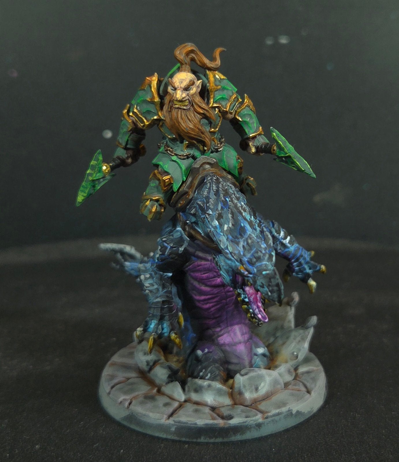 Artisan Guild Dargonling Rider - Geschilderd model, Hobby en Vrije tijd, Ophalen of Verzenden, 1:50 of kleiner