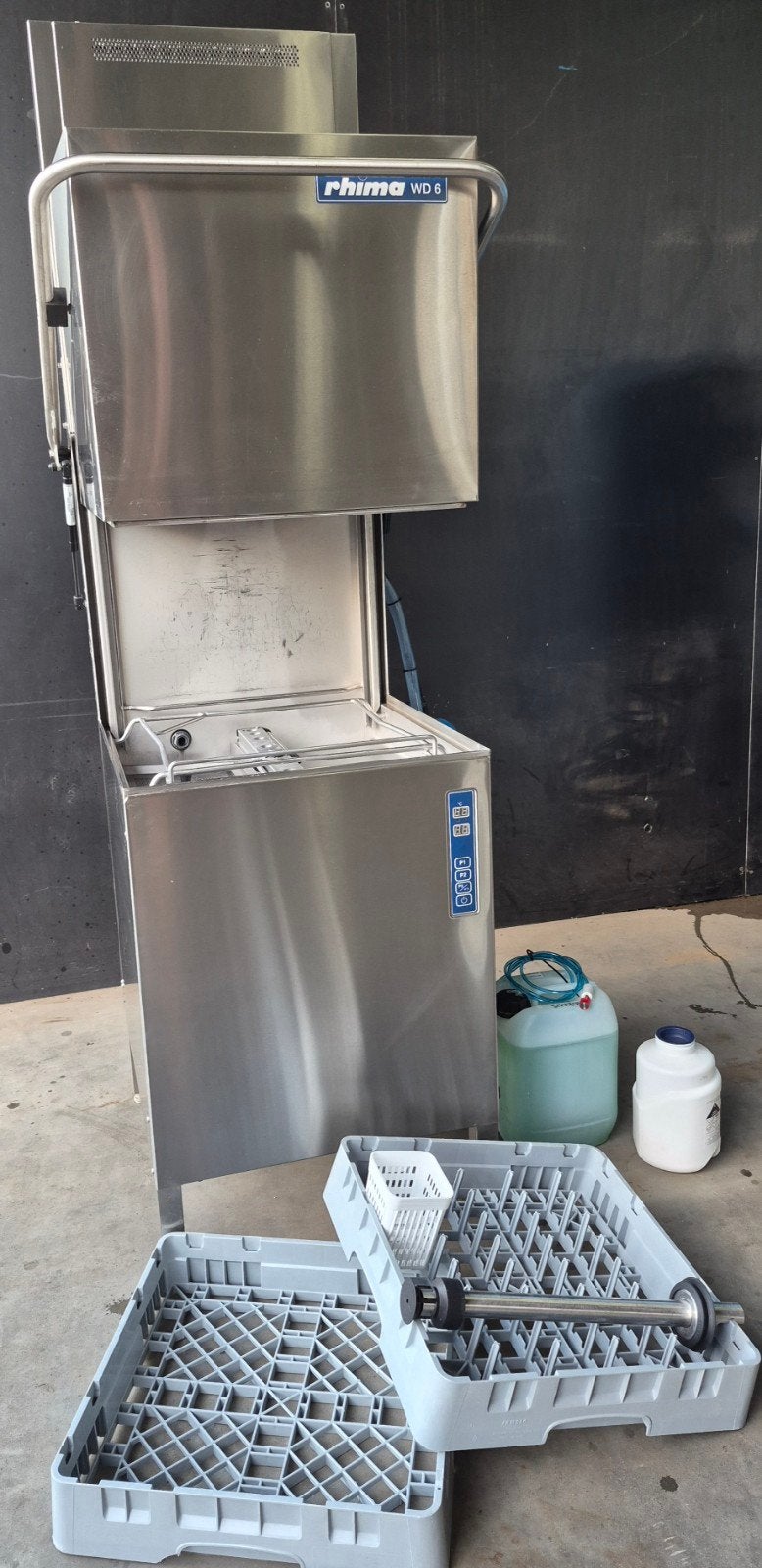 Doorschuif vaatwasser rhima WD6 met condensunit / afzuiging, Ophalen