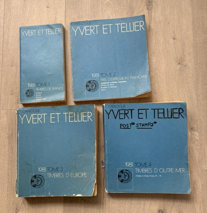 Catalogue 1981 Wereld Yvert et Tellier Tome 1, 2, 3 en 4, Postzegels en Munten, Postzegels | Toebehoren, Ophalen of Verzenden
