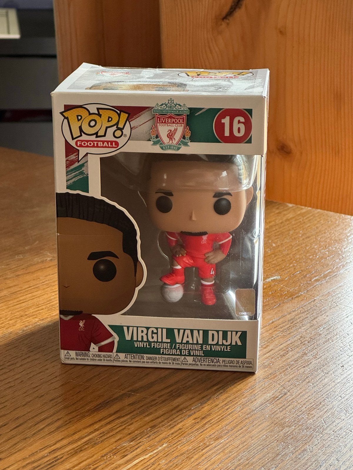 Funko Pop #16 Virgil van Dijk - Liverpool FC, Ophalen of Verzenden, Zo goed als nieuw
