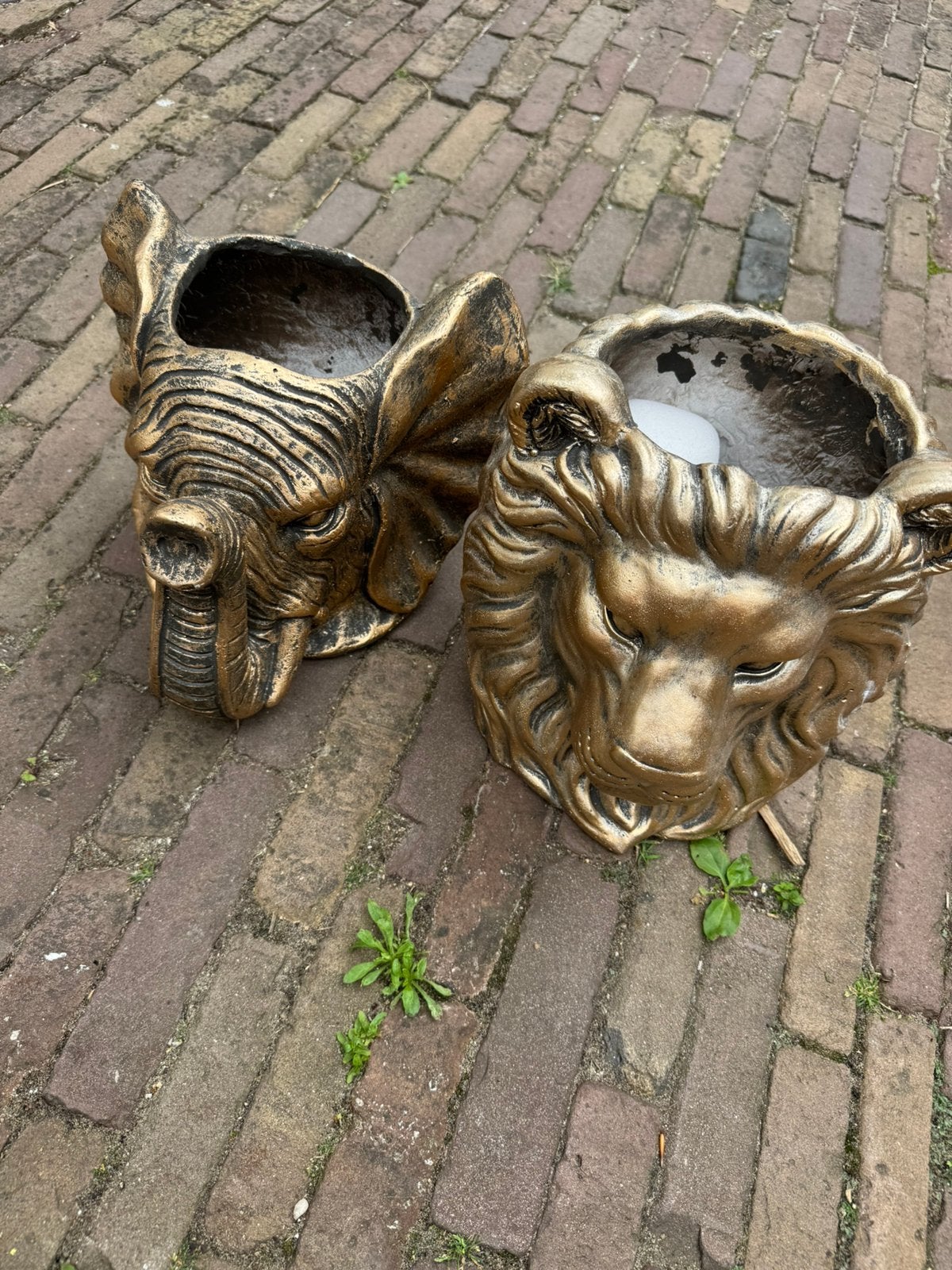 Dieren vaas set van 2 action, Overige kleuren, Ophalen of Verzenden, Minder dan 50 cm, Glas