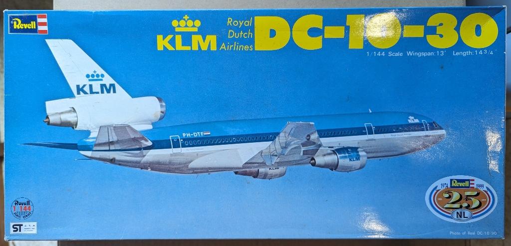 KLM DC-10 van Revell, 1:72 tot 1:144, Revell, Ophalen of Verzenden, Zo goed als nieuw