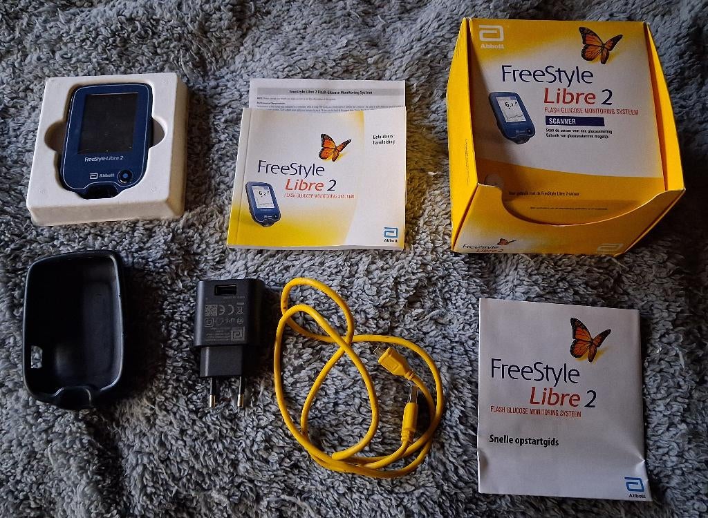 Complete Freestyle Libre 2 scanner reader met hoesje, Ophalen of Verzenden, Zo goed als nieuw