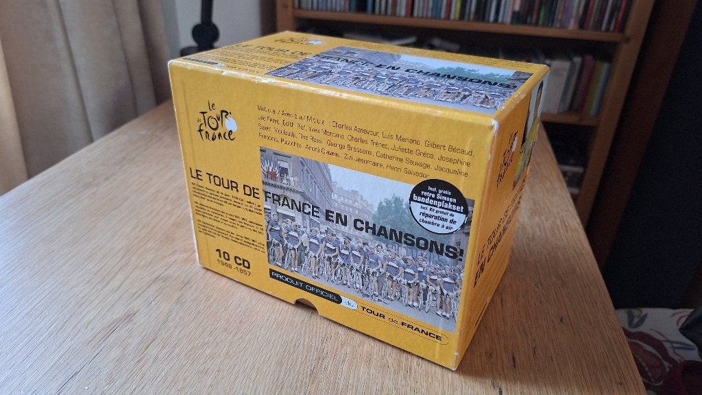 Tour de France en chansons 10 cd promo set, Gebruikt, Overige typen, Chanson, Promo