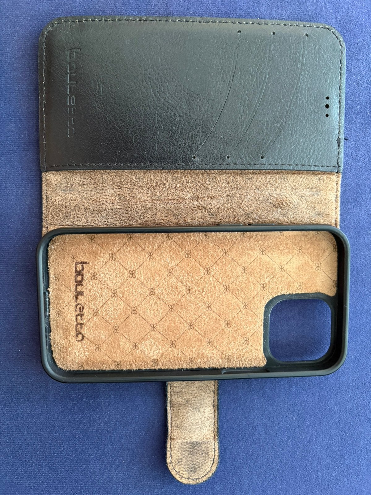 Beschermhoesje van Bouletto voor Iphone 13 Mini, Verzenden, Magnetische sluiting, Hoesje of Tasje, Leer