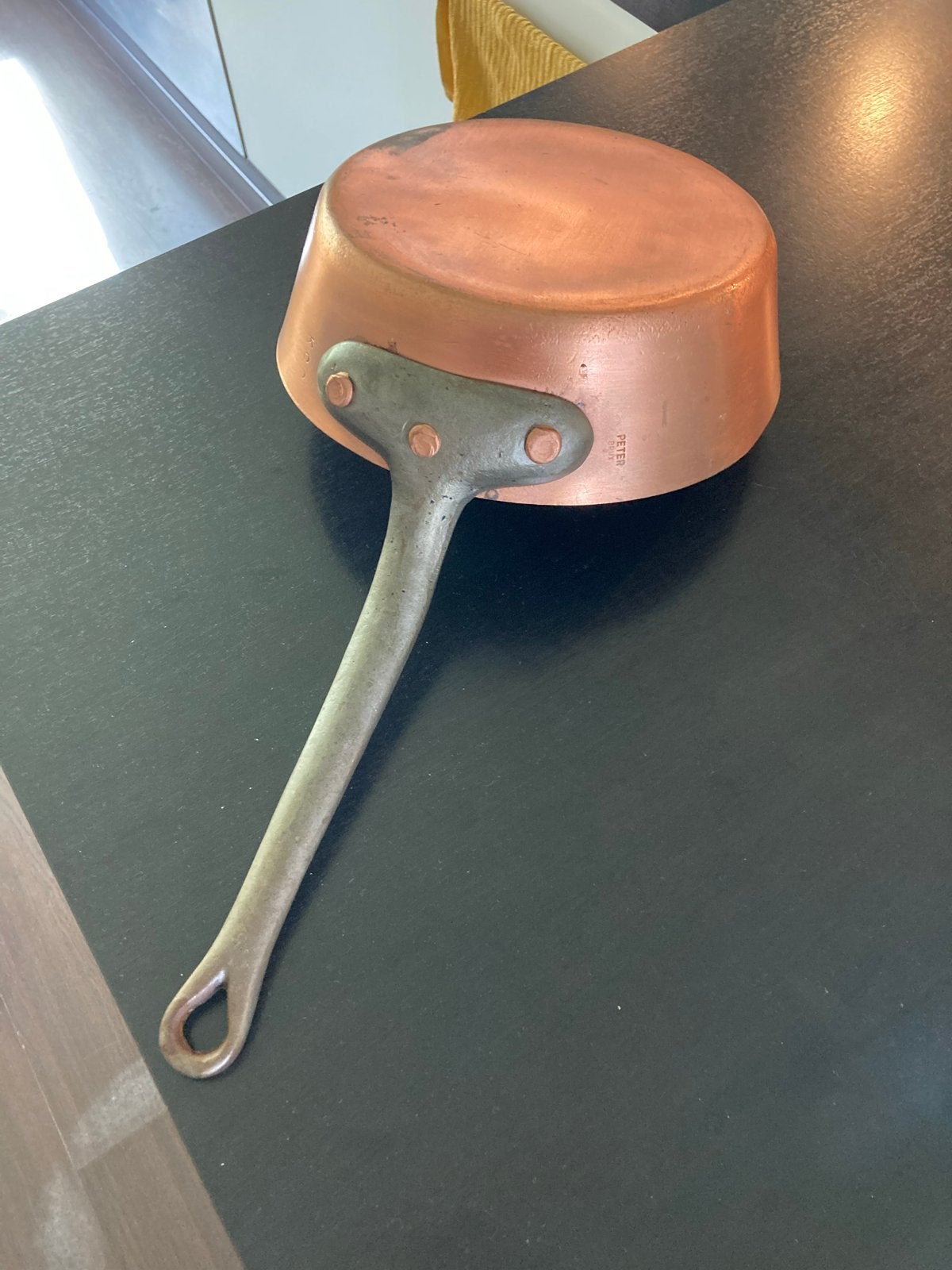 Koperen Koekenpan prof Chefkok - Peter Brux - 24 cm, Koekenpan, Verzenden, Overige merken, Koper
