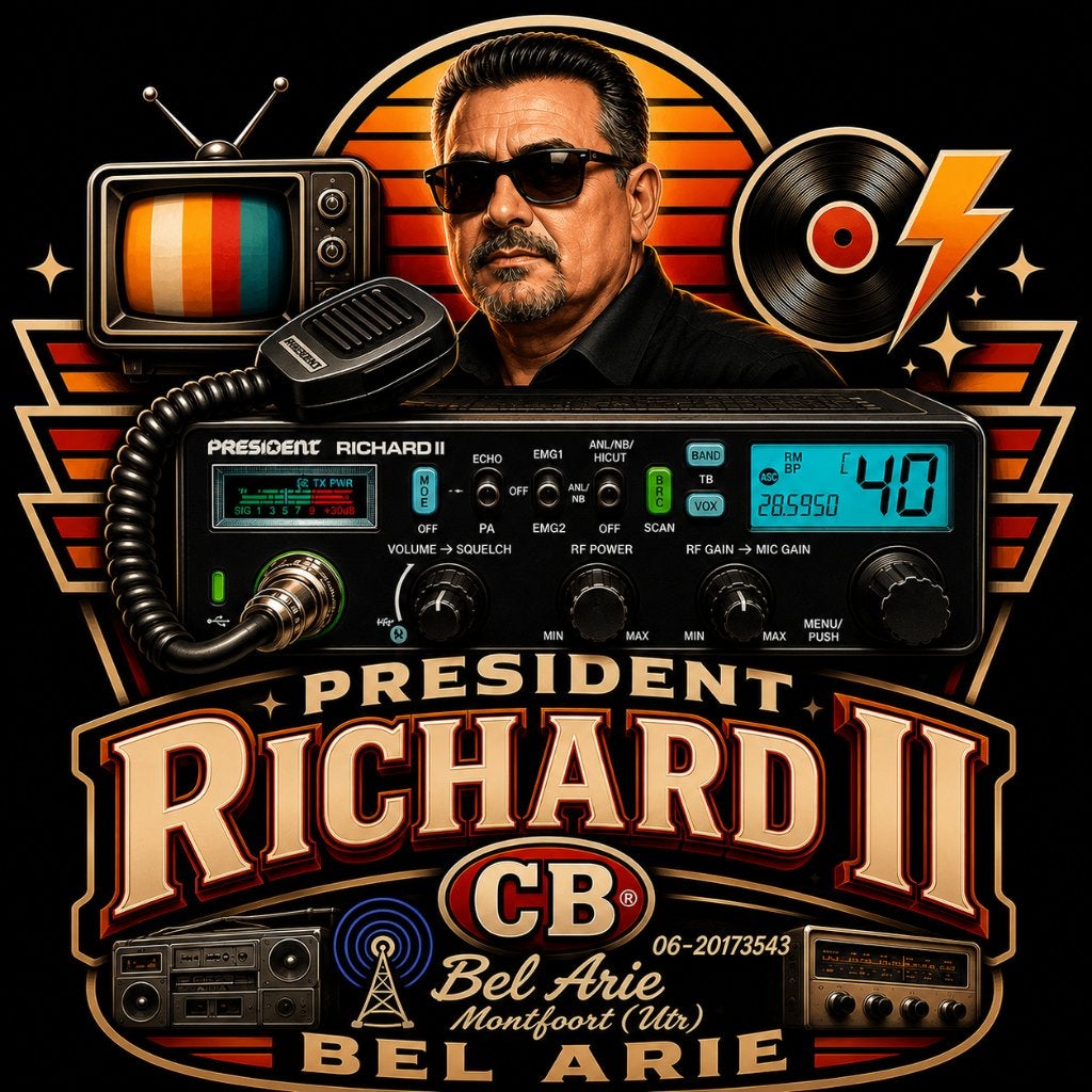 President Richard II 27MC 13W AM/ 40W FM NIEUW 2026, Telecommunicatie, Zenders en Ontvangers, Ophalen of Verzenden, Nieuw, Zender en Ontvanger