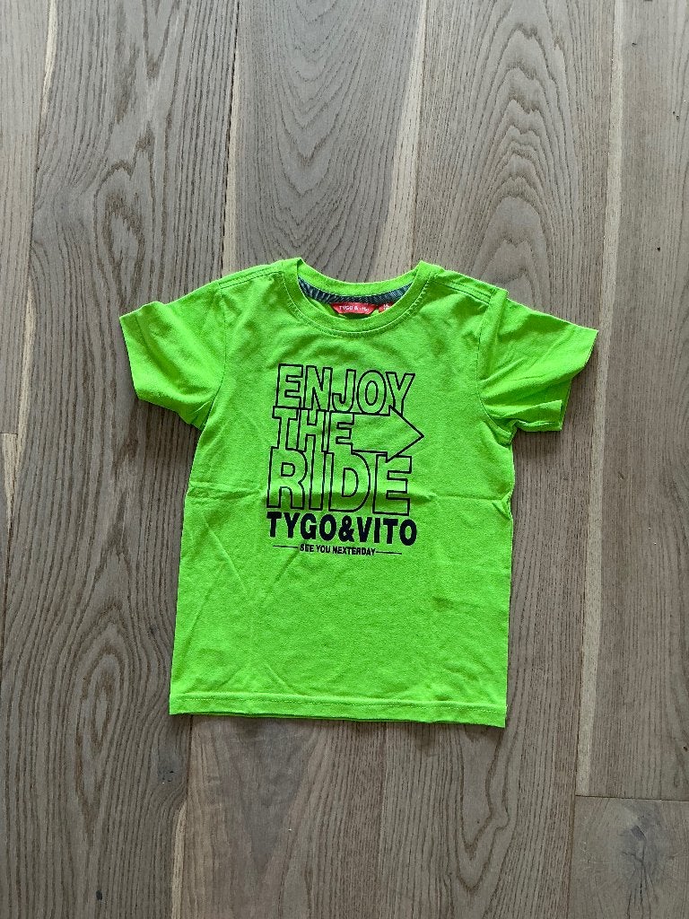 T-shirt Tygo & Vito maat 110/116, Gebruikt, Tygo&Vito, Ophalen of Verzenden, Shirt of Longsleeve