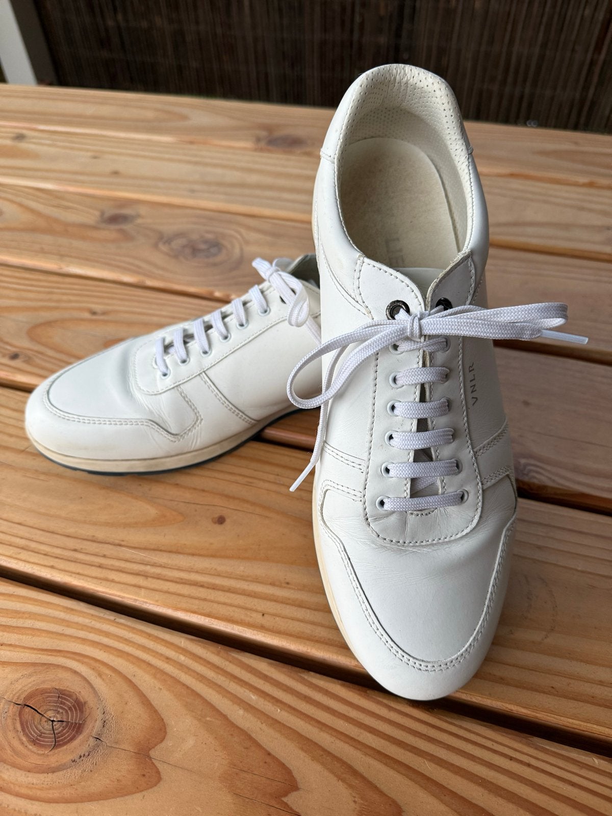 Van Lier Witte Sneakers - Maat 43, Ophalen of Verzenden, Zo goed als nieuw, Wit, Sneakers of Gympen