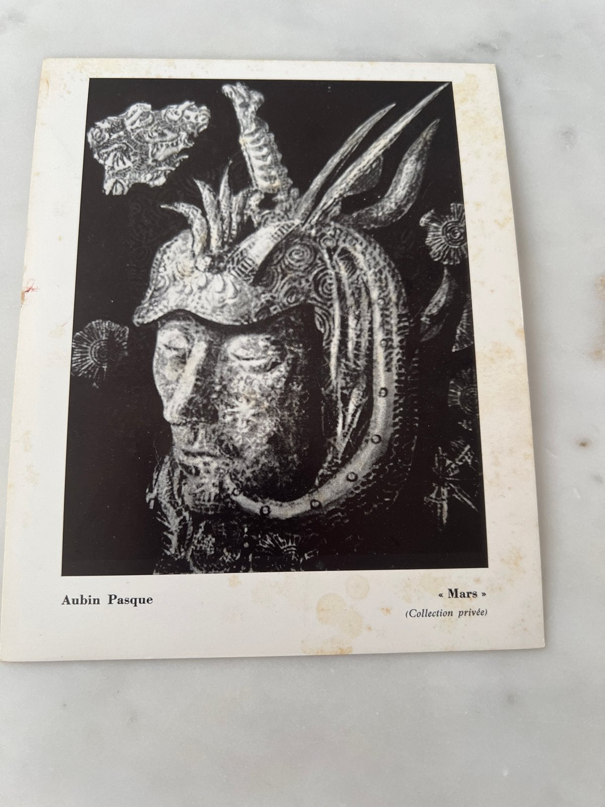 Aubin Pasque - Mars - Zwart-wit ansichtkaart, Ophalen of Verzenden, 1940 tot 1960, Gelopen, België en Luxemburg