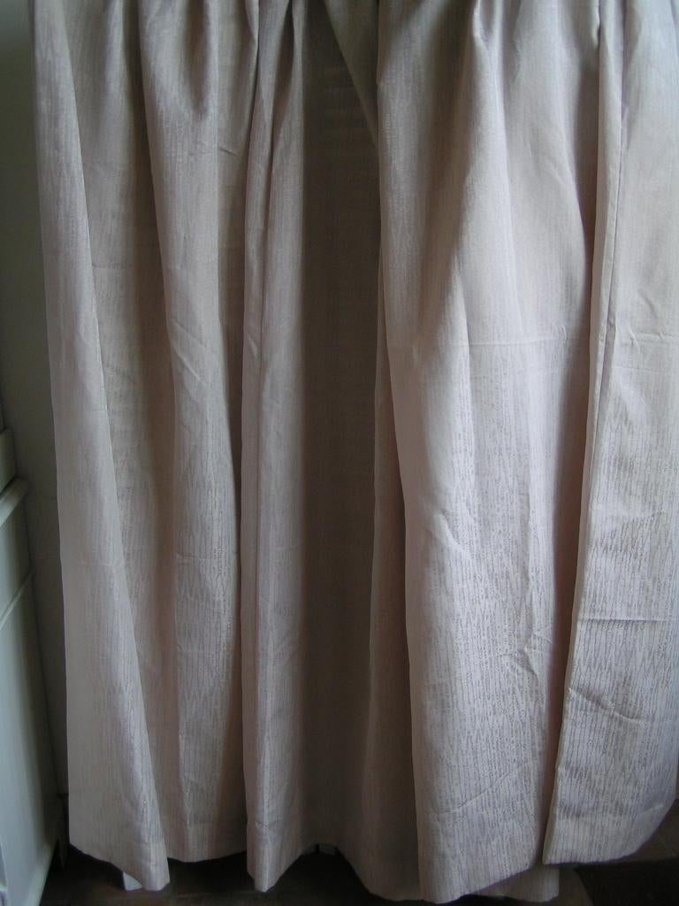2 creme gordijnen nr FF 1111, 100 tot 150 cm, Verzenden, Zo goed als nieuw, Crème