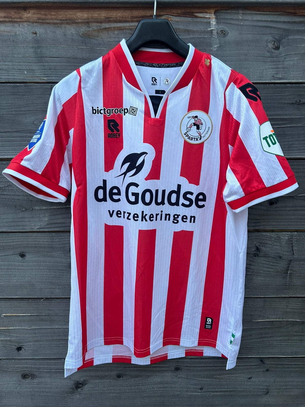 Sparta Rotterdam Matchworn en gesigneerd shirt Marvin Young, Maat L, Ophalen of Verzenden, Zo goed als nieuw, Shirt