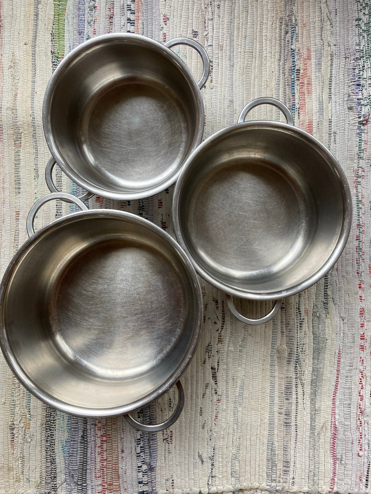 Set van 6 Spring Cristal RVS Kookpannen- Made in Switzerl, Huis en Inrichting, Keuken | Potten en Pannen, Ophalen of Verzenden