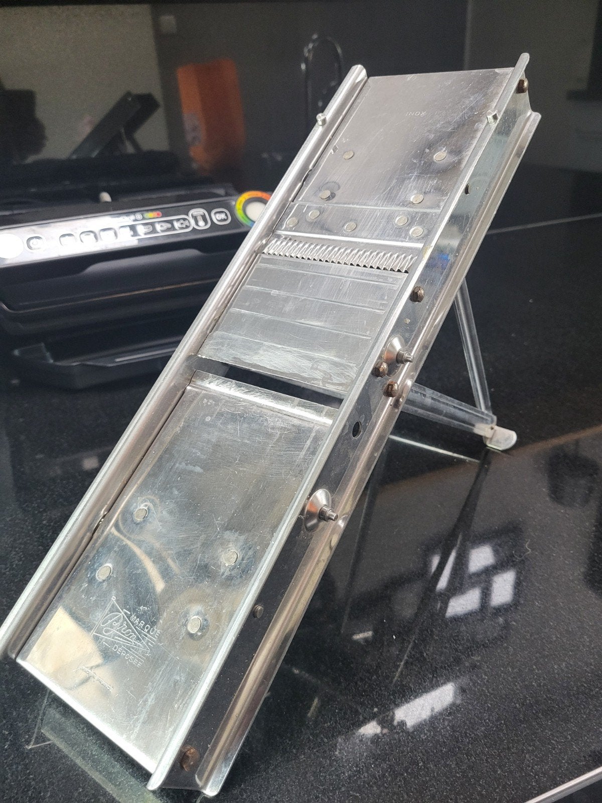 Vintage Franse Mandoline Snijder - Roestvrij Staal, Ophalen