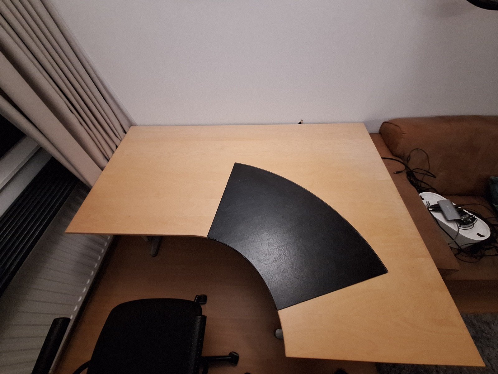 Ikea Galant hoekbureau met demontabele ronde uiteinden, Ophalen, Demontabel, Gebruikt, Spaanplaat of MDF