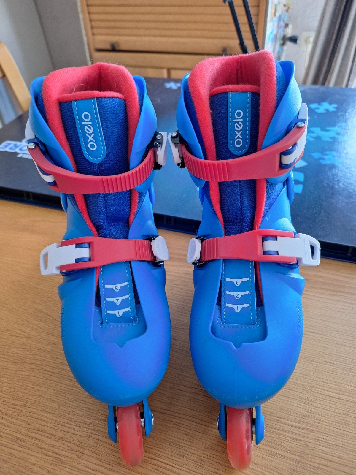 Skeelers voor kinderen - Maat 31/34 - Zo goed als nieuw, Verstelbaar, Kinderen, Zo goed als nieuw, Inline skates 4 wielen