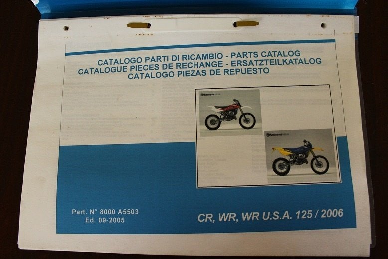 Husqvarna 2006 CR WR 125 parts catalog ersatzteil katalog, Motoren, Ophalen of Verzenden, Overige merken