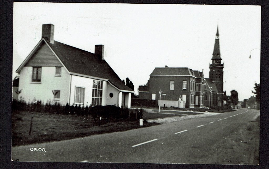 Oploo - 1967 - Kerk en Huizen, Ophalen of Verzenden, 1960 tot 1980, Gelopen, Noord-Brabant