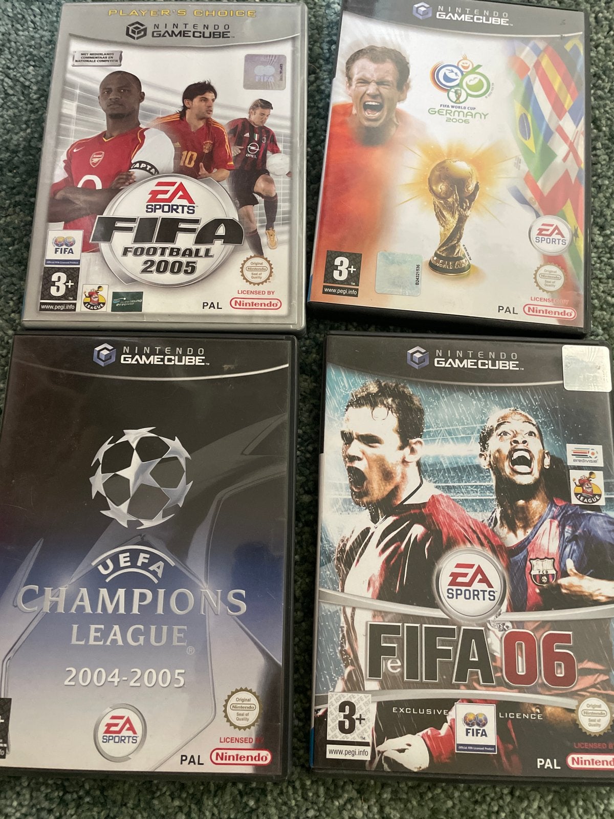 Nintendo GameCube FIFA & UEFA Voetbal Games (4 stuks), Ophalen, Gebruikt, 2 spelers, Eén computer