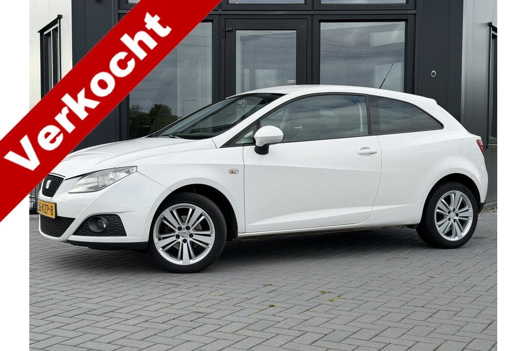 SEAT Ibiza SC 1.4 Good Stuff Airco | Cruise | LMV | Nwe APK, Voorwielaandrijving, Zwart, 4 cilinders, Origineel Nederlands