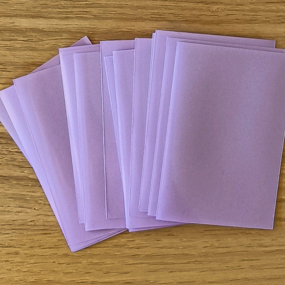 kpop sleeves paars 62x93 mm 20 stuks, Ophalen of Verzenden, Zo goed als nieuw