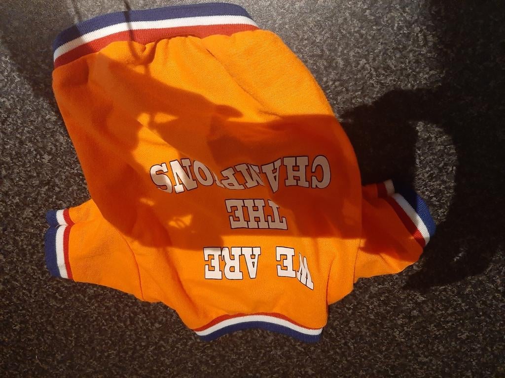 Oranje voetbal hondenshirt, Dieren en Toebehoren, Ophalen, Hondenjas